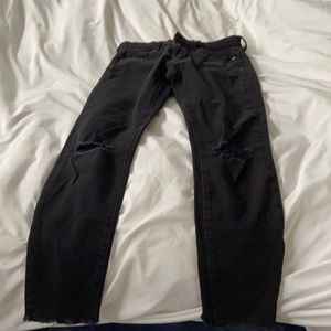 Black skinny jeans. Banana Republic. Size 25.